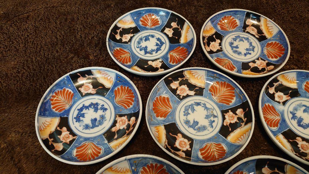 古伊万里　伊万里　色絵　豆皿　菓子皿　蔵出し　７客