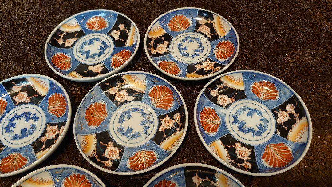 古伊万里　伊万里　色絵　豆皿　菓子皿　蔵出し　７客