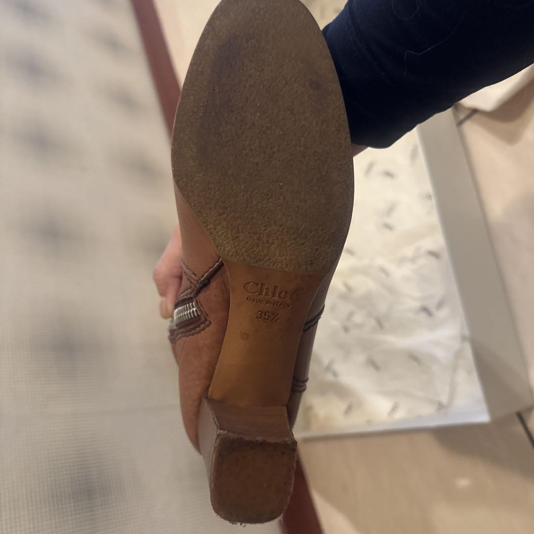 Chloe ブラウンレザー ロングブーツ Chloe ブラウンレザー ロングブーツ