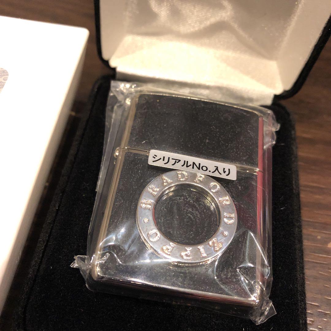 zippo ジッポー シリアルナンバー入り ブラック シルバー リング