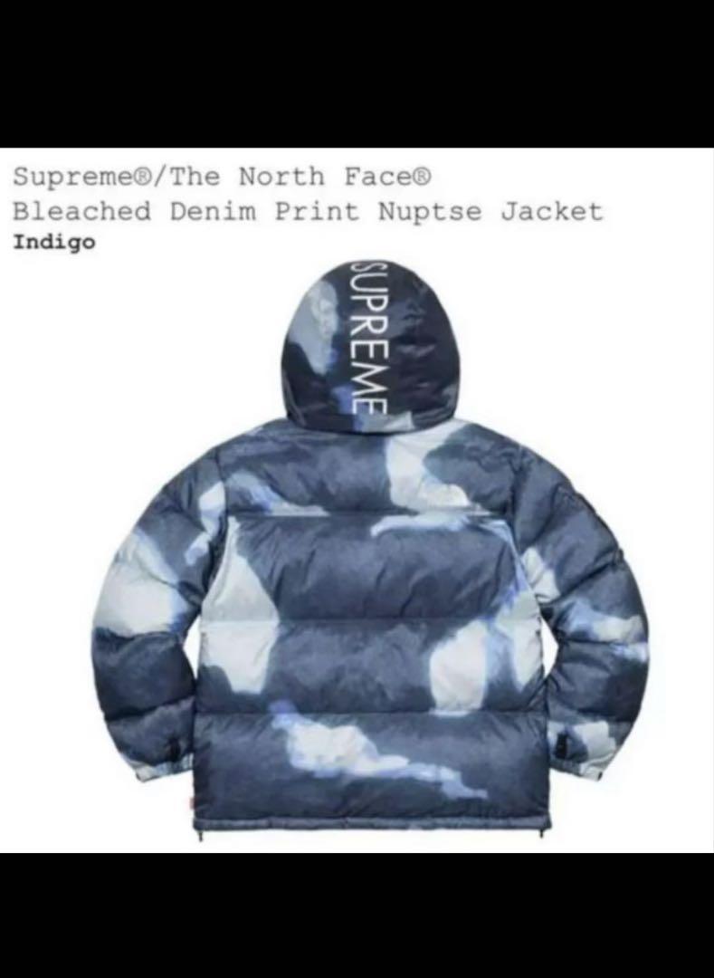 ジャケット・アウター Supreme The North Face Bleached Nuptse M