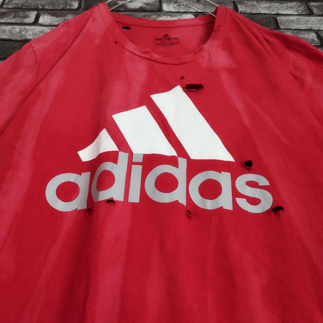 超オーバーサイズ アディダス 鬼フェード ボロTシャツtシャツ