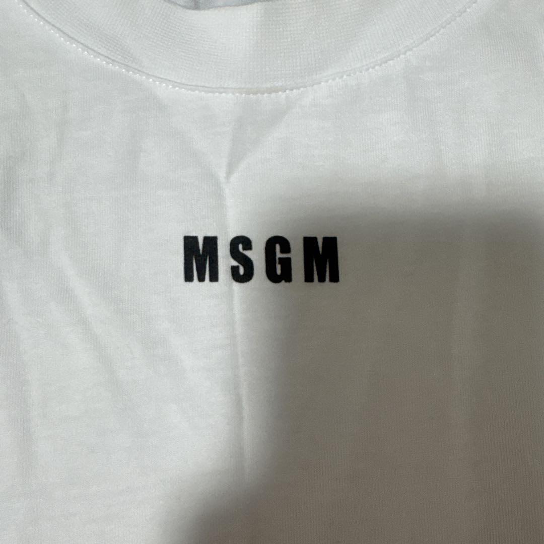 MSGM ホワイトロングスリーブTシャツ MSGM ホワイト ロングスリーブ Tシャツ XS - メルカリ