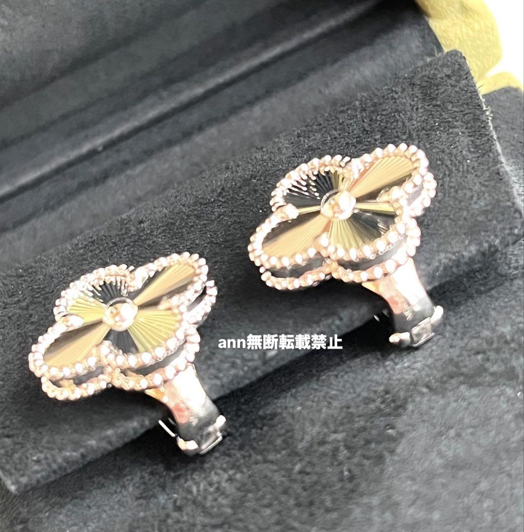 未使用✨VanCleef&Arpels ヴィンテージアルハンブラピアス ギヨシェ