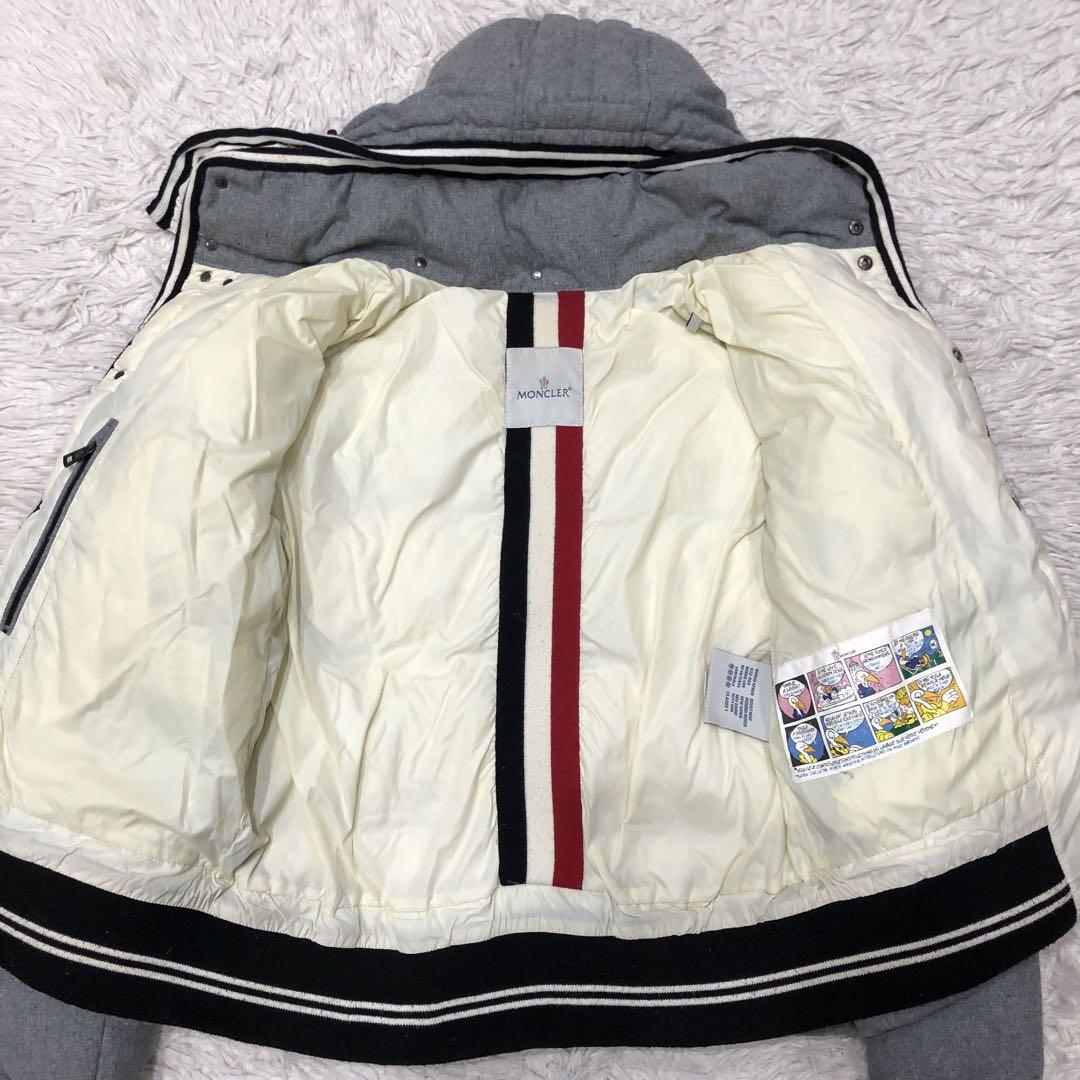 美品✨モンクレール　ダウンジャケット　ブランソン　グレー 2way 1(S~M)