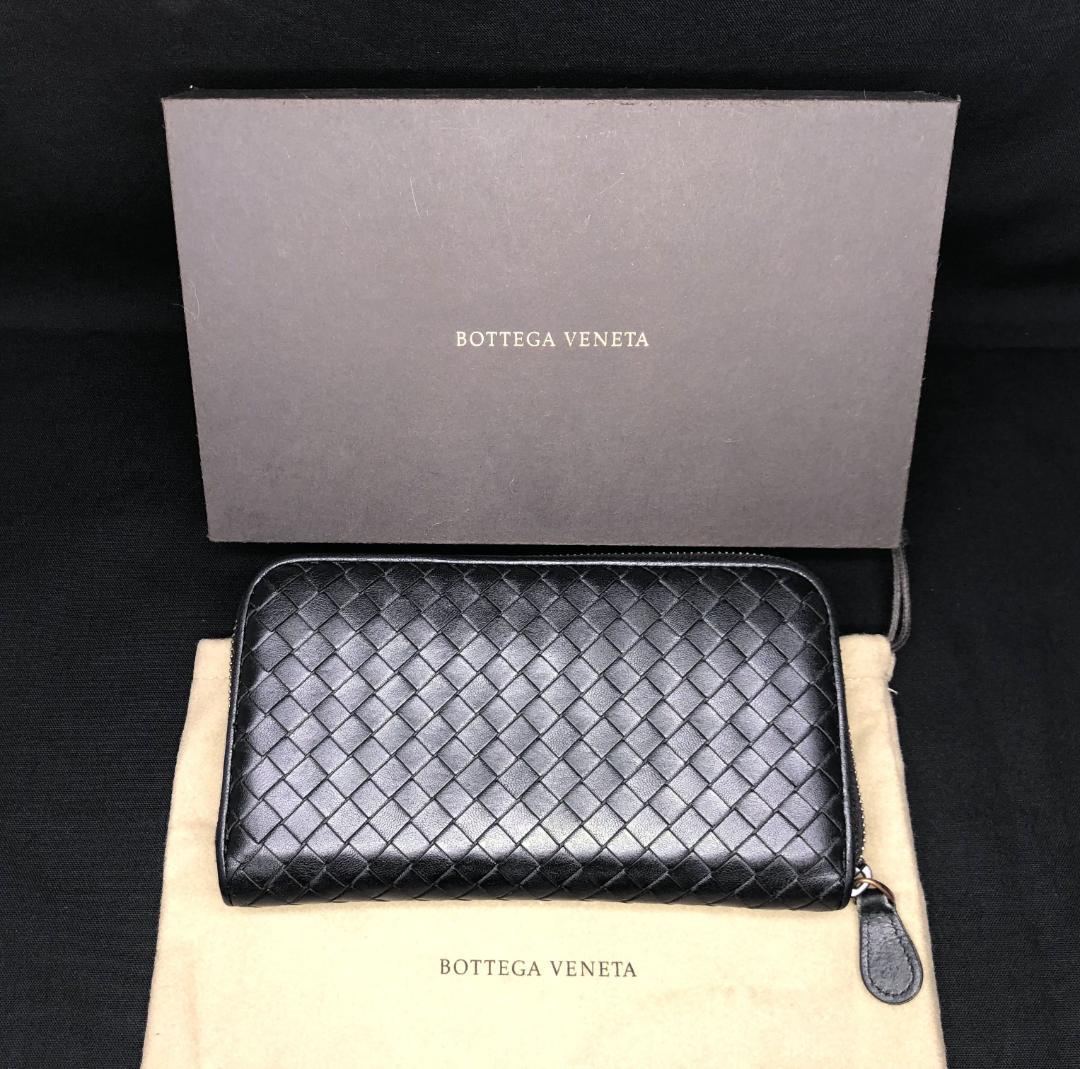 【BOTTEGA】イントレチャート ラウンドファスナー 美品