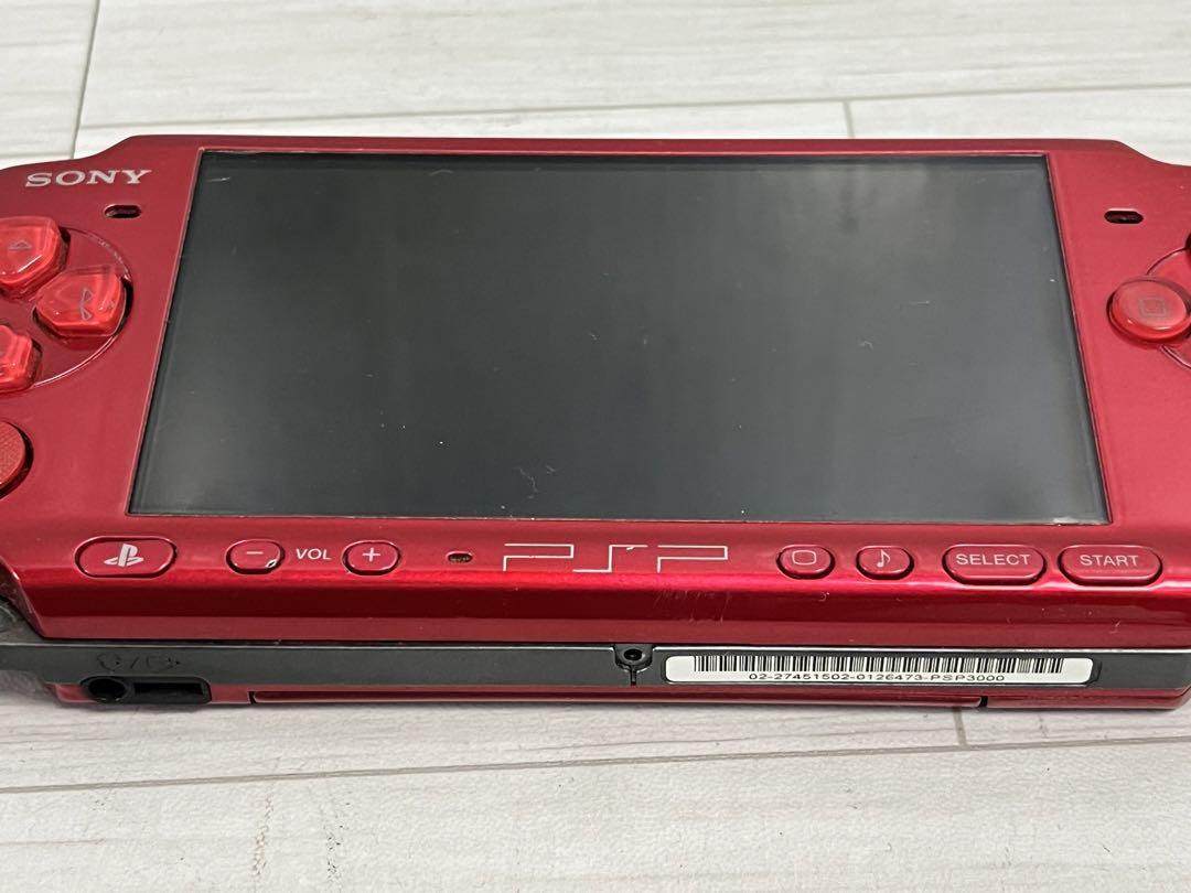 【★大感謝セール】 PSP-3000 充電器付き バッテリー 稼働品 レッド Nintendo Switch