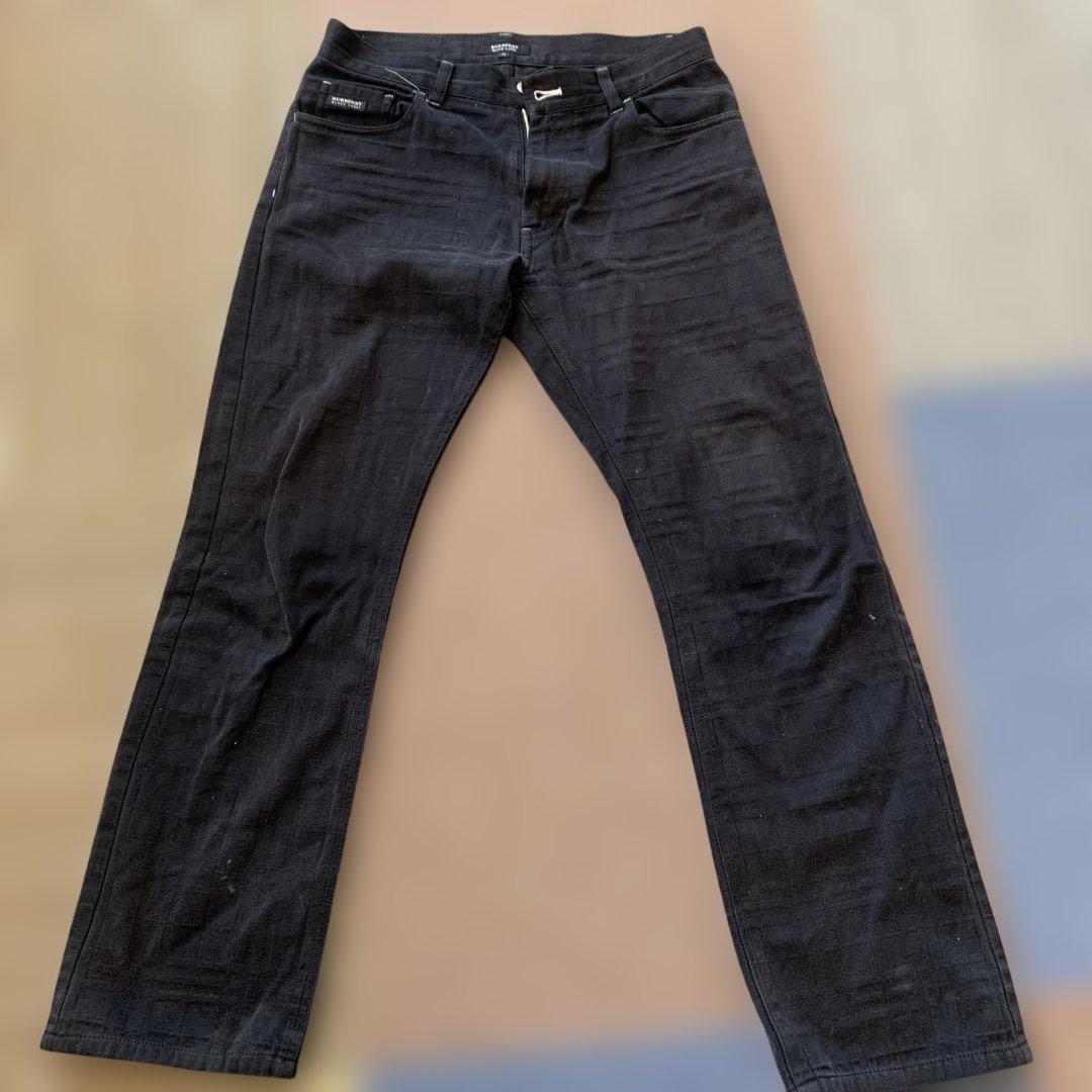 BURBERRY ブラックデニム MADE IN JAPAN製 BURBERRY BLACK LABEL ブラックデニムパンツ