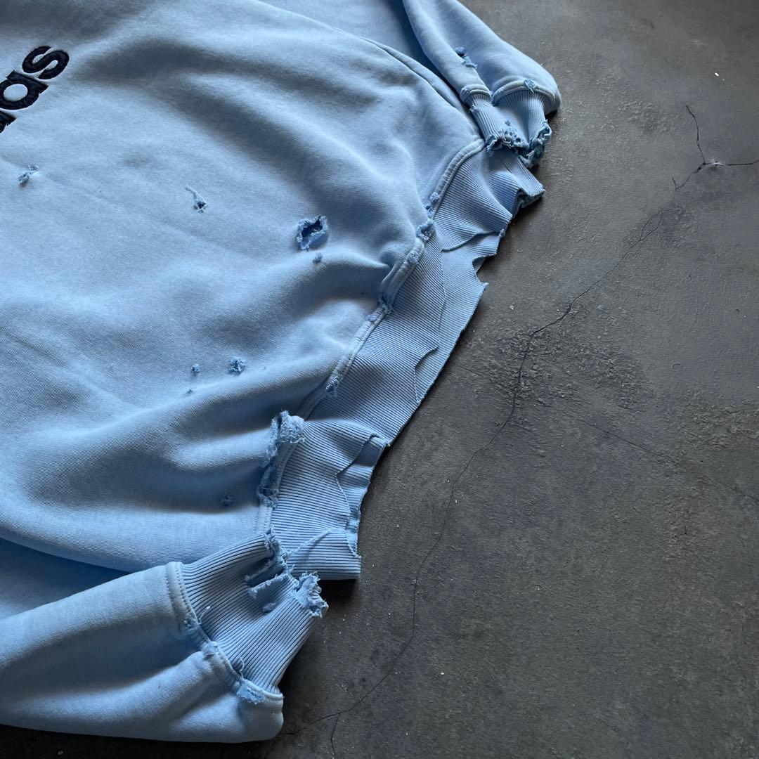 old adidas”万国旗“トルコ製“XO”刺繍ロゴ“ボロスウェット old adidas”万国旗“トルコ製“XO”刺繍ロゴ“ボロスウェット