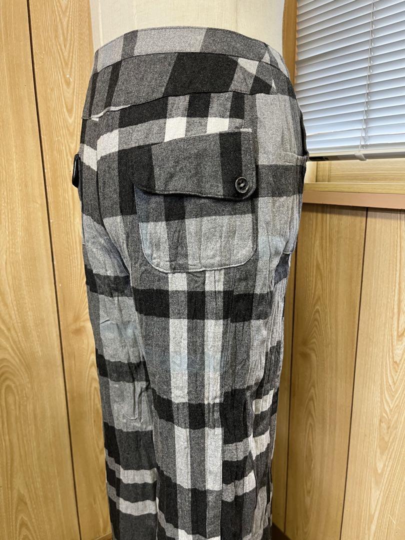 センソユニコt.b チェックセットアップ シワ加工