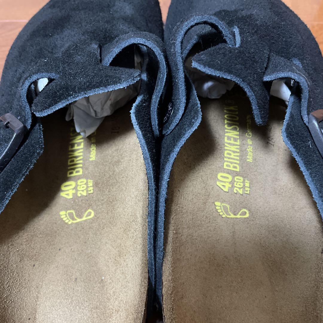 BIRKENSTOCK ボストン　サンダル 40 26センチ黒 スエード美品