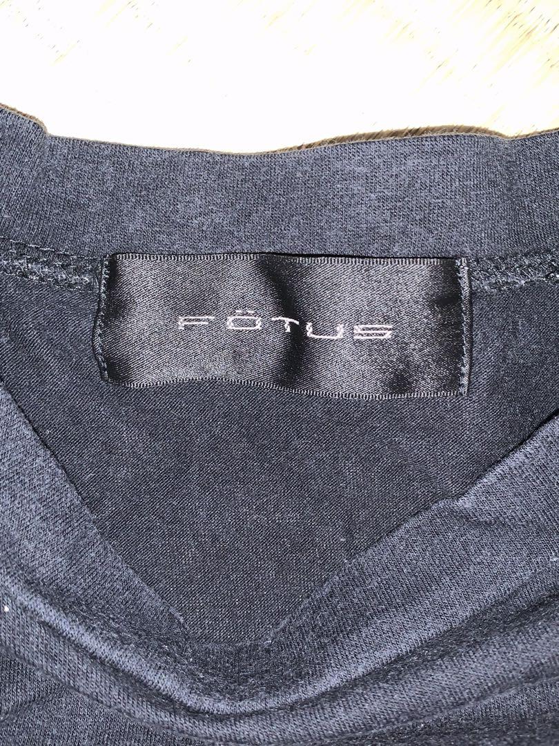 FÖTUS 長袖カットソー 黒