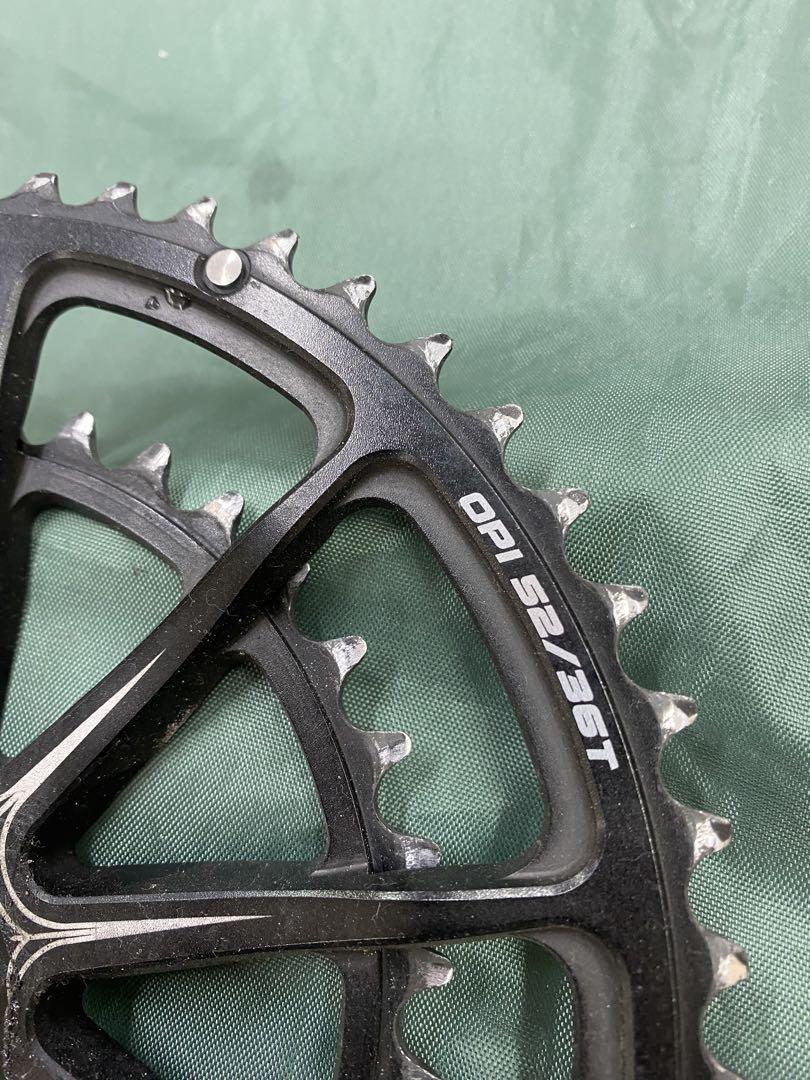 キャノンデールcannondale si クランク用チェーンリング52-36t