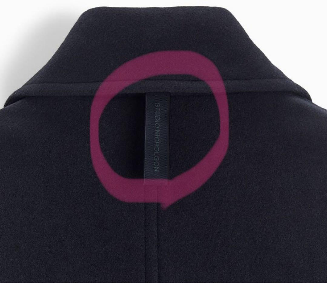 スタジオニコルソン ZARA レザーパッチ ピーコート