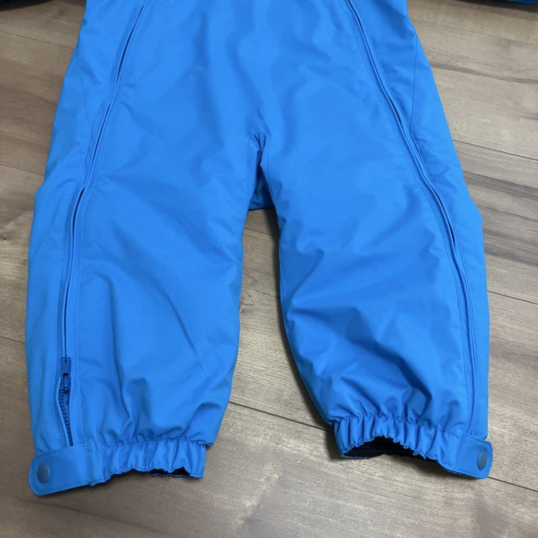【美品】montbell スノーウェア青 80