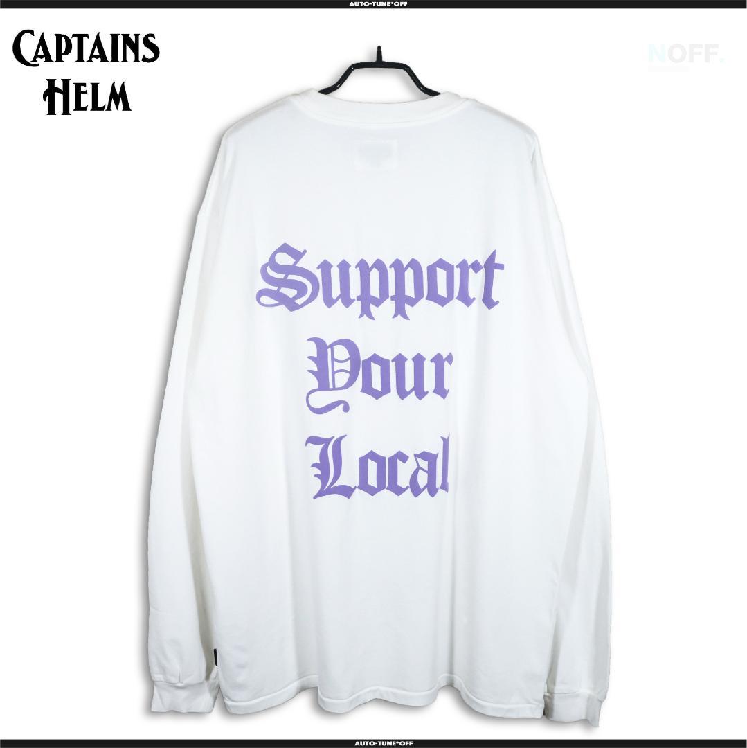 キャプテンズヘルム サポート ユア ローカル ロングスリーブ ティー LL・Captains Helm