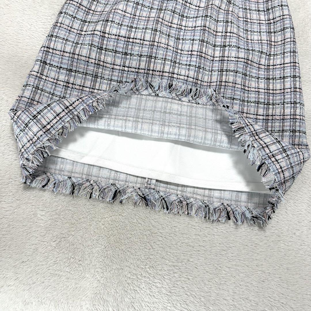 新品未使用 ROBE de FLEURS Rちゃん着用 襟付き ツイード ドレス