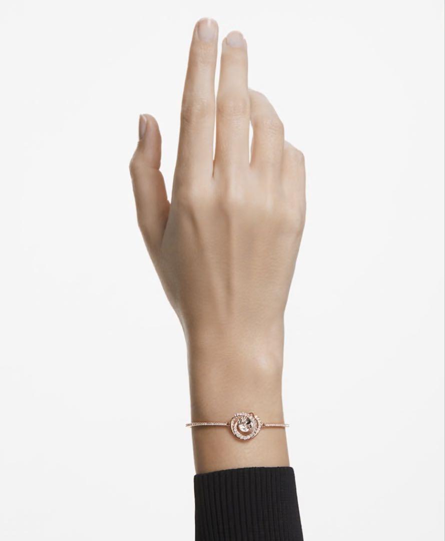 【箱付・美品】SWAROVSKI Generation バングル ローズゴールド
