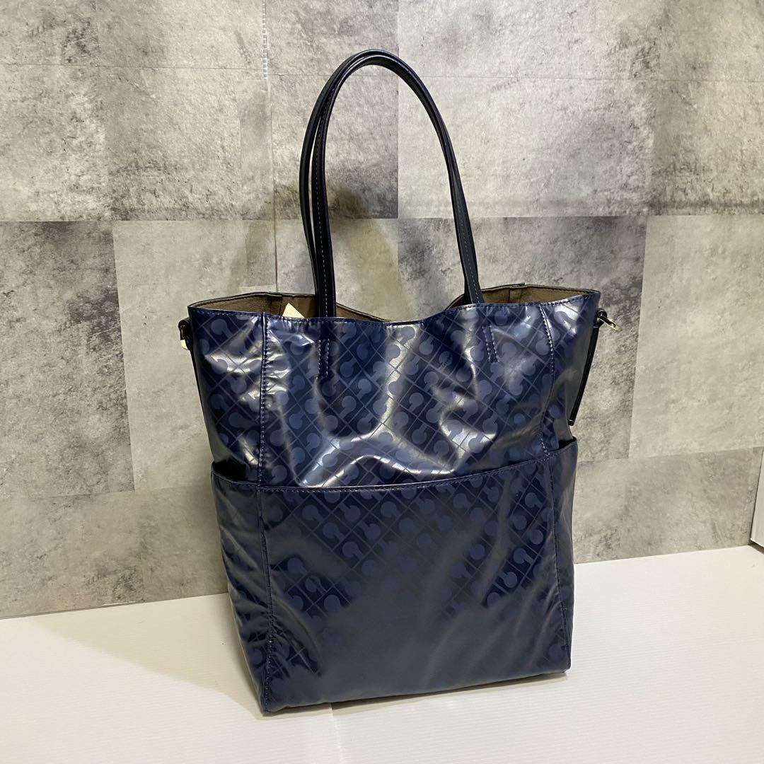 【極美品】GHERARDINI　SOFTY ソフティ　トートバッグ  ブルー