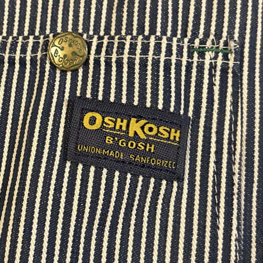 70's VINTAGE OSHKOSH ヒッコリーカバーオール 42