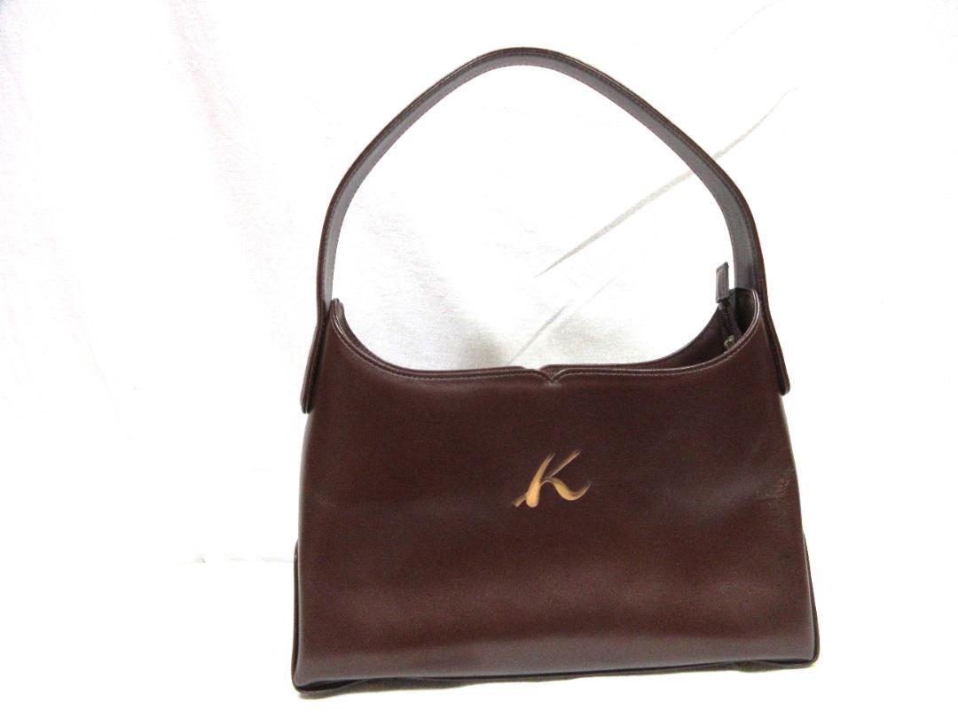 Kitamura キタムラ　Kマーク　レザー　ハンドバッグ　未使用保管品