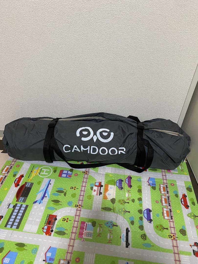 CAMDOORインフレーターマット　厚手 10cm 自動膨張収納袋付き グレー