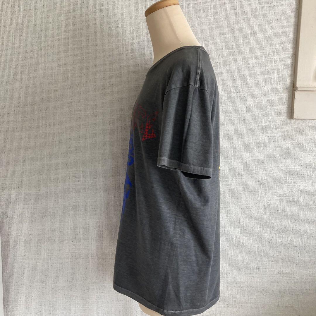 ジョジョの奇妙な冒険　半袖　Tシャツ　グレー　JOJO アルトラ 仗助 億泰