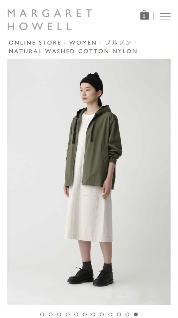 MHL. NATURAL WASHED COTTON NYLON ブルゾン