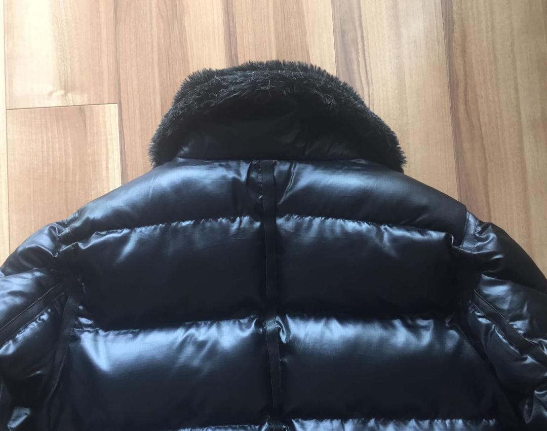 美品 OVER HEADオーバーヘッド・B-3タイプ中綿ジャケット・L・ブラック