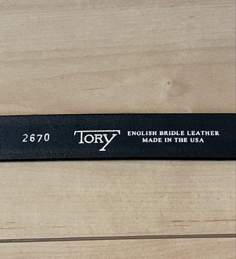 新品 TORY leather 28インチ フック バックル ベルト 幅1インチ