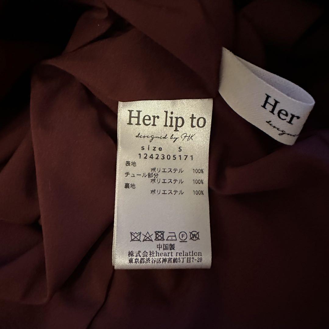 herlipto チェリー ワンピース Sサイズ　2024