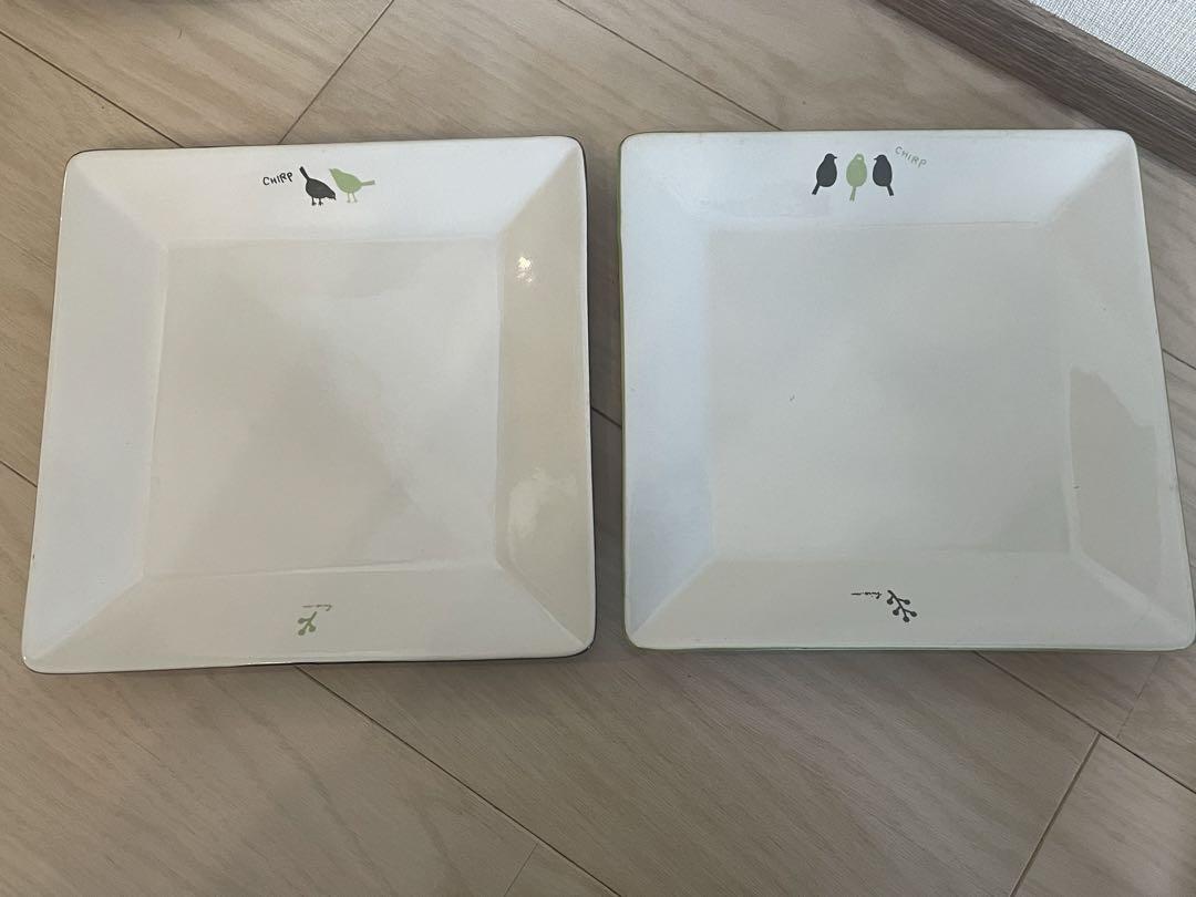 【新品】ミスド角皿二枚セット