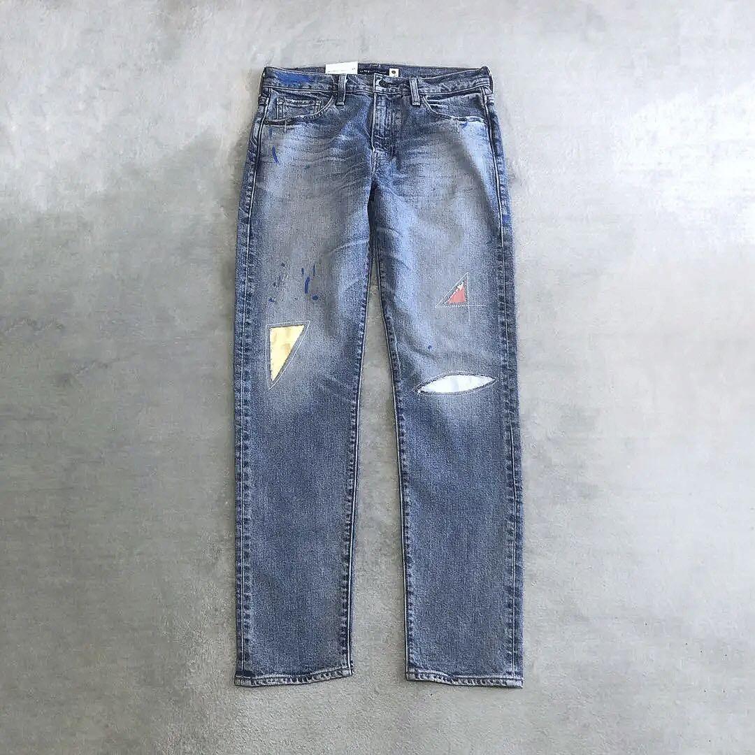パンツ Levi's MADE&CRAFTED 502 damage denim