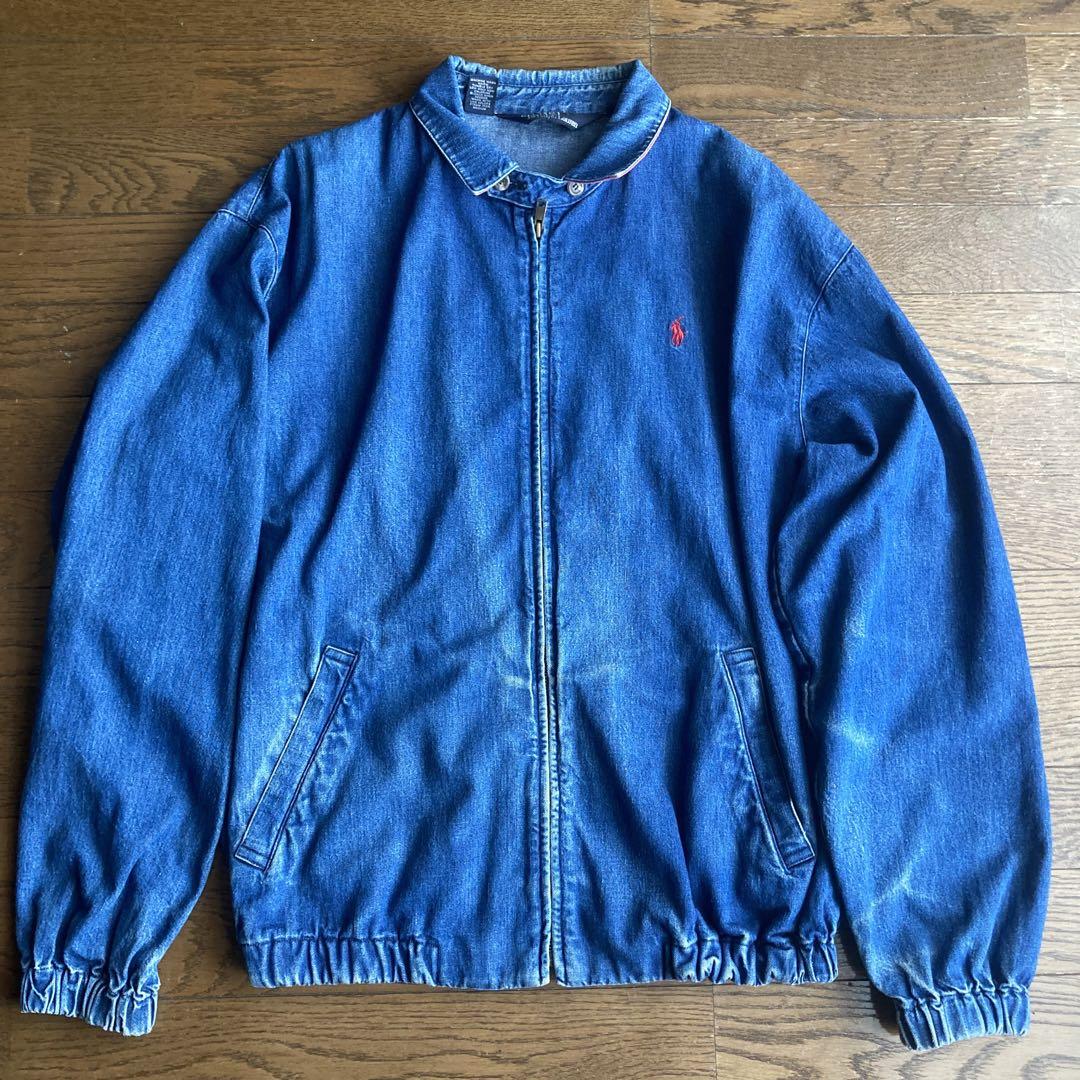 90s polo by Ralph Laurenデニムジャケット　スイングトップ