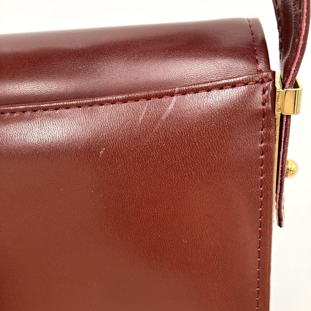 Cartier カルティエ ショルダーバッグ ヴィンテージ ボルドー