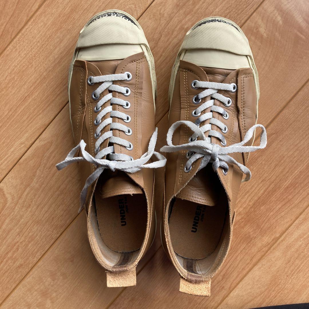 UNDERCOVER 新作 ジャックパーセル レザースニーカー BEIGE M UNDERCOVER 伊勢丹限定レザー ジャックパーセル - メルカリ