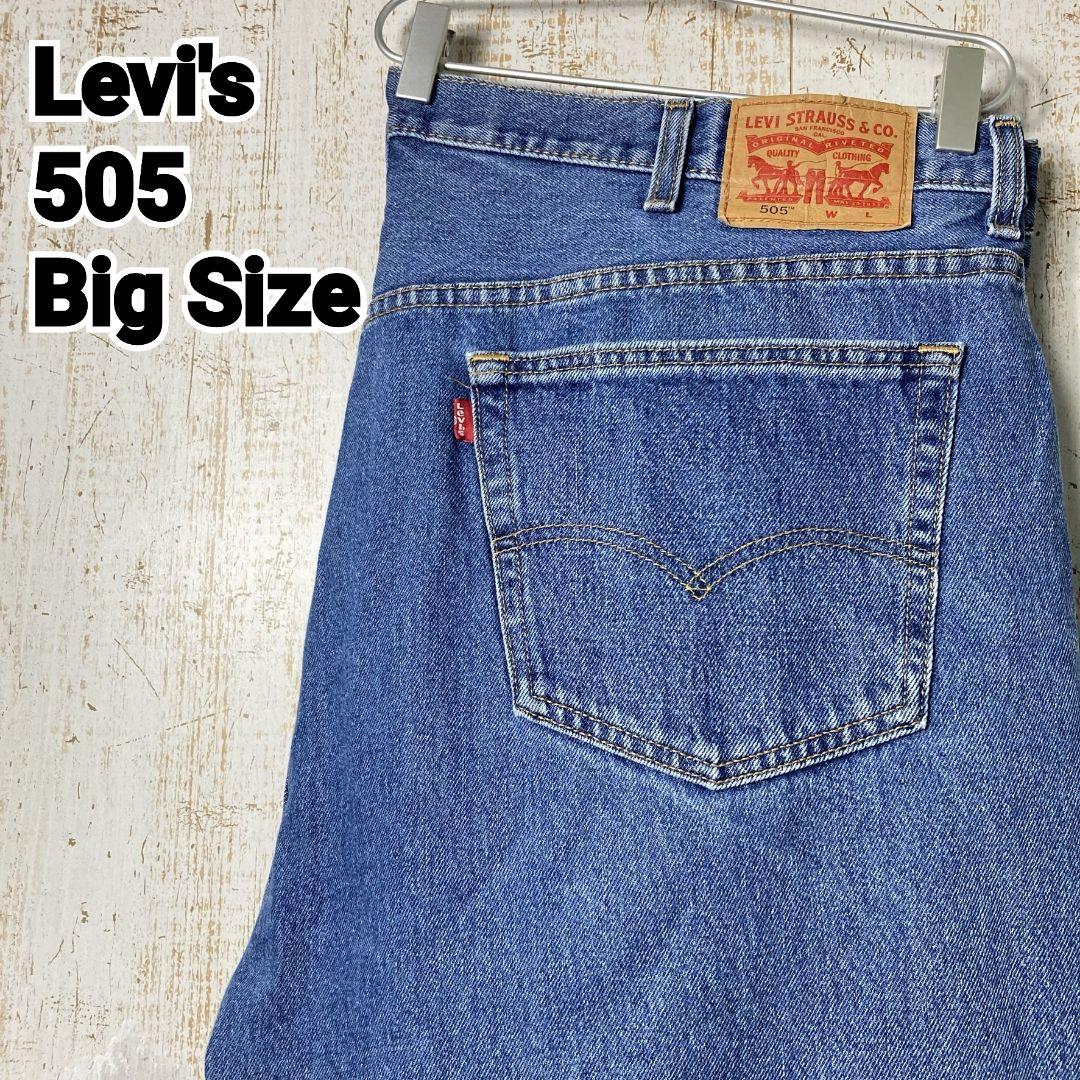 陰山織物謹製 505 リーバイス ジーンズ デニム ビッグサイズ ワイド