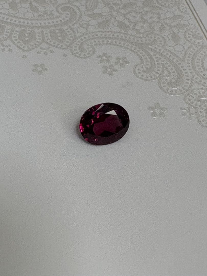 ロードライトガーネット 4.637ct 大粒 ルース 欠け有 ソーティング付