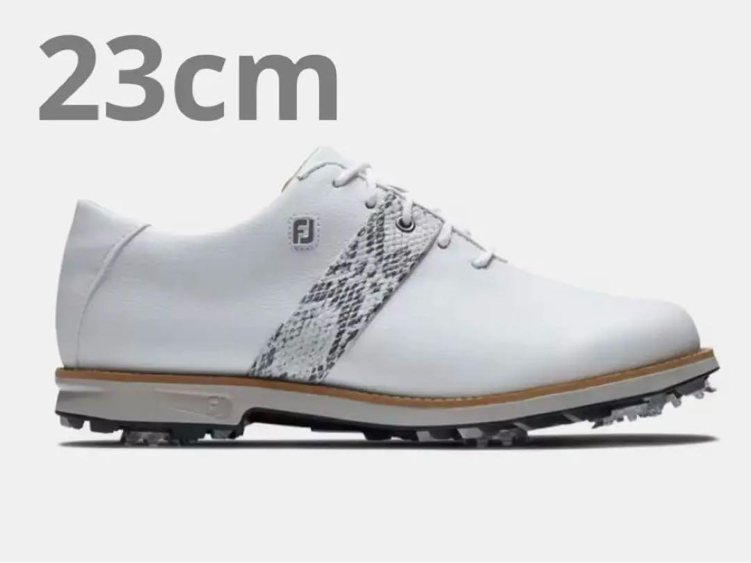新品　FootJoy プレミア　ゴルフシューズ ホワイト　23cm