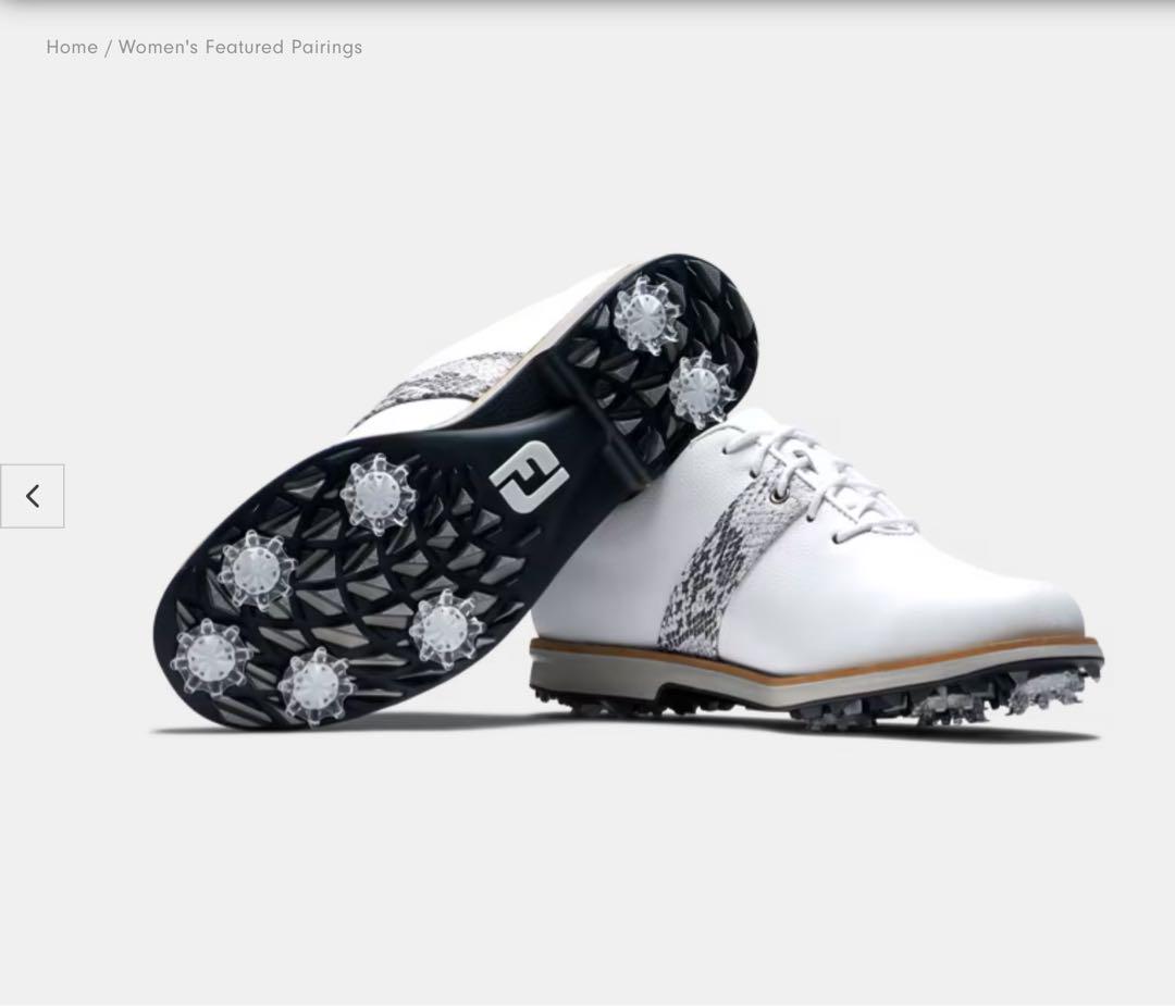 新品　FootJoy プレミア　ゴルフシューズ ホワイト　23cm