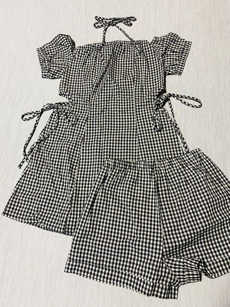 Andmary Becky check mini dress BLACK - メルカリ
