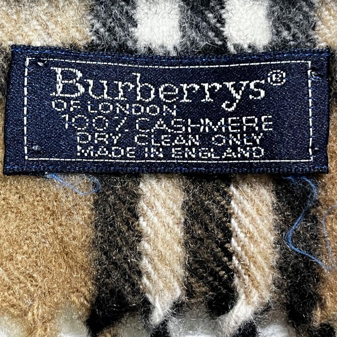 Burberryバーバリー　ノバチェックマフラーカシミヤ100％メンズレディース