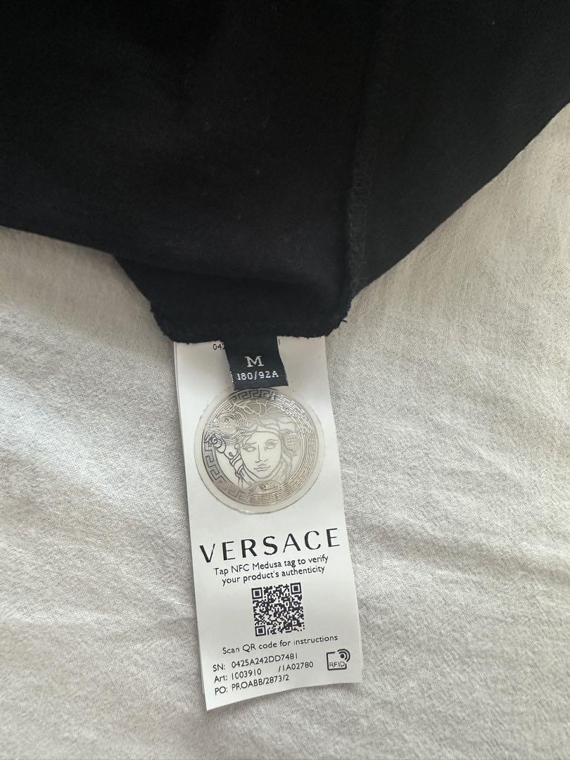 VERSACE ヴェルサーチェ ラインストーンメデューサロゴ Tシャツ