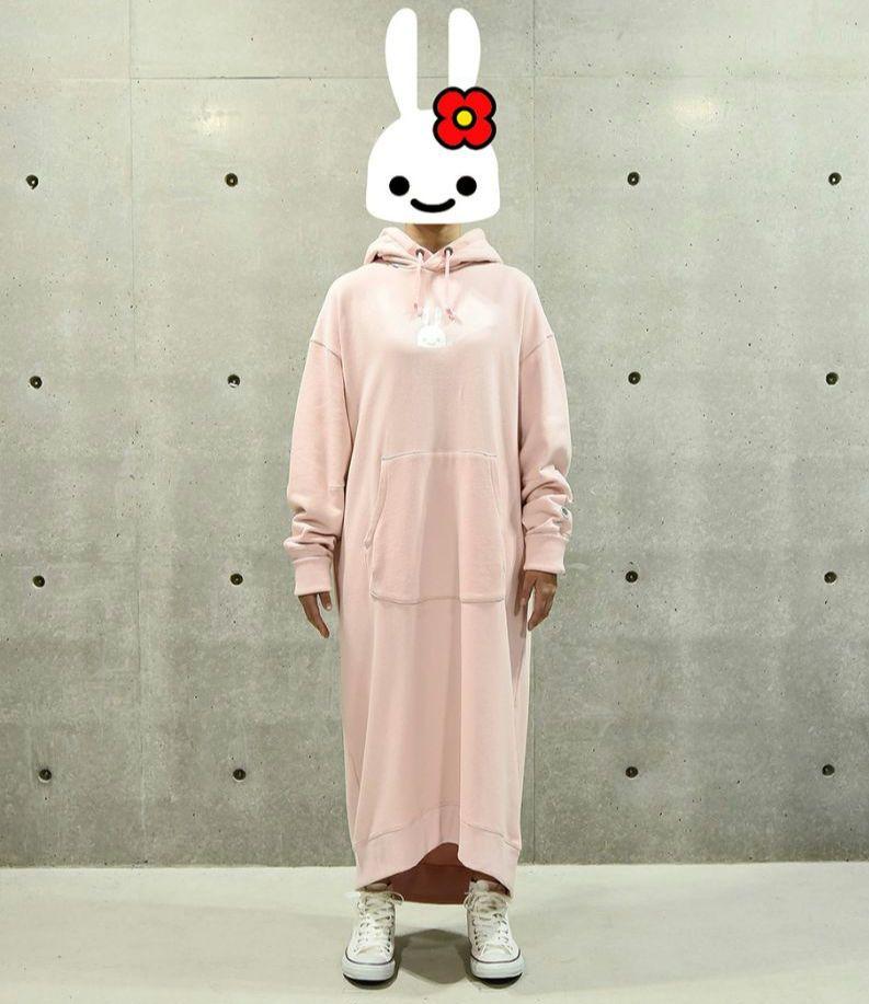 CUNE 女性のロングパーカーワンピース