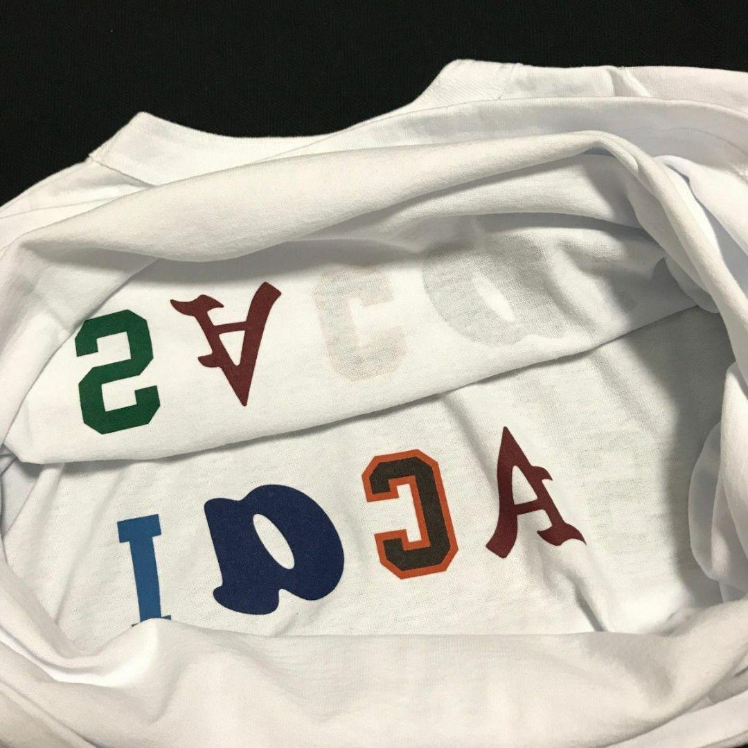 3 白　SACAI 25SS カプセル 両面ロゴ Tシャツ　サカイ