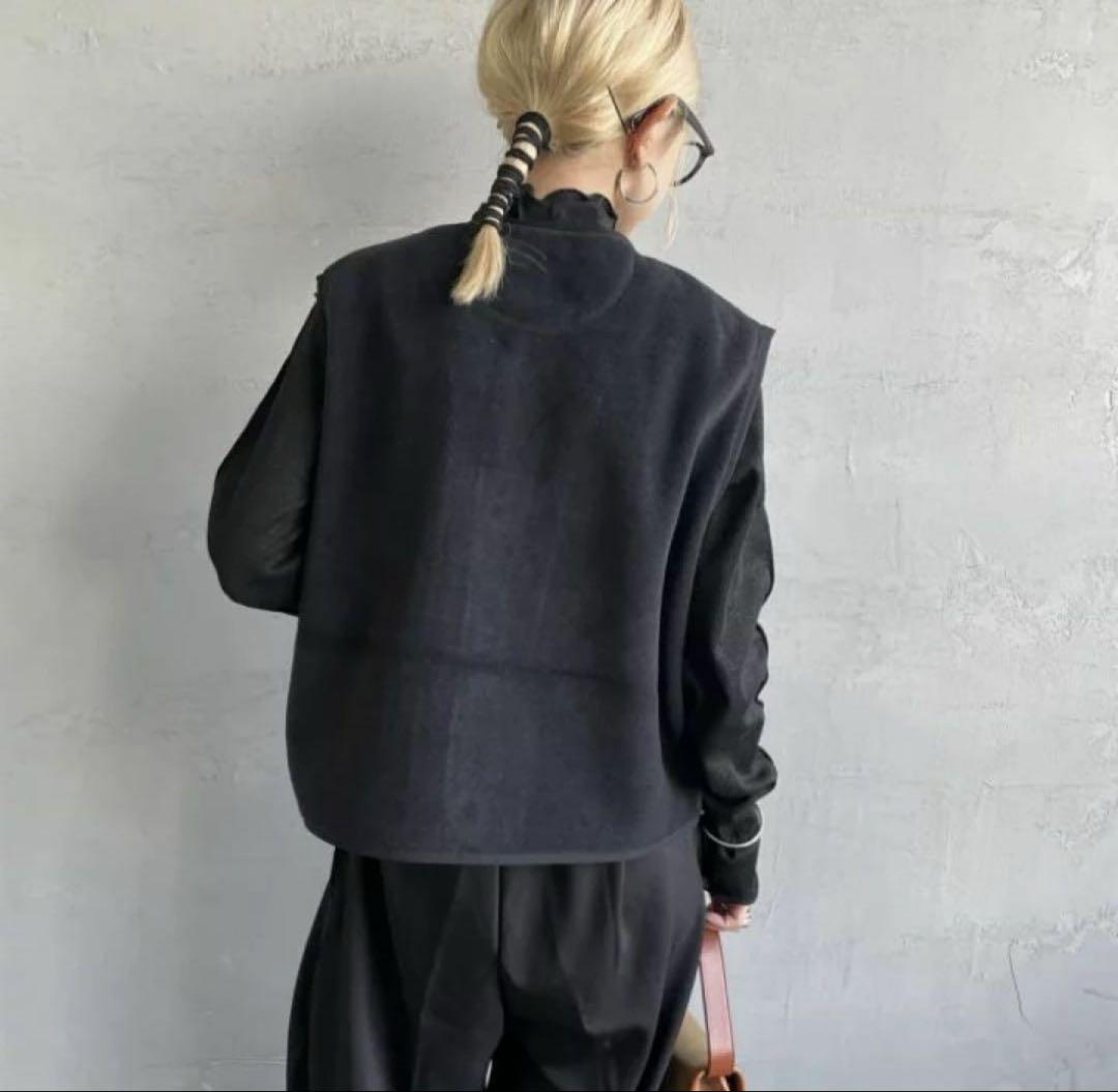 DANTON | フリース ノーカラー ベスト WOMEN 限定セール中】DANTON ダントンフリース カラーレスベスト