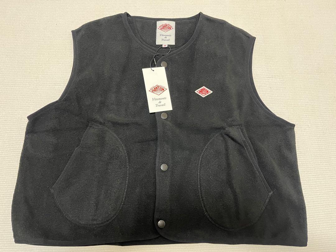 DANTON | フリース ノーカラー ベスト WOMEN 限定セール中】DANTON ダントンフリース カラーレスベスト