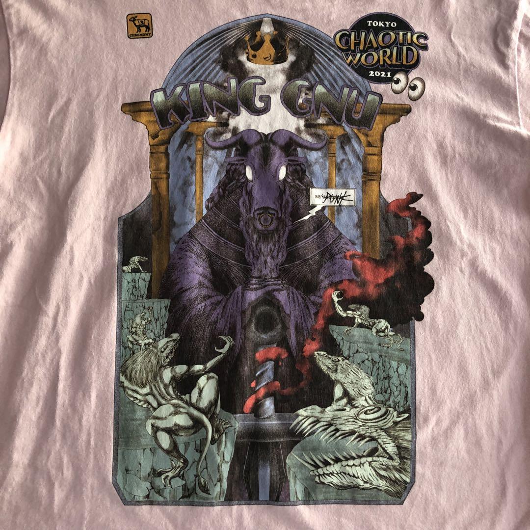 KING GNU キングヌー 2021 フジロック限定 Tシャツ ピンク L