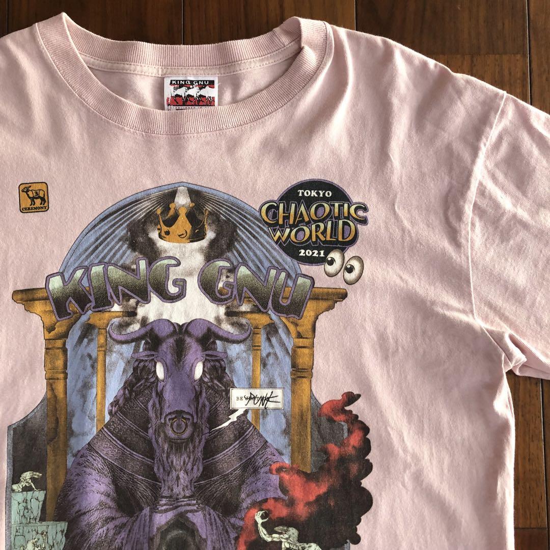 King Gnu フジロック限定Tシャツ　S ピンク KING GNU キングヌー 2021 フジロック限定 Tシャツ ピンク L