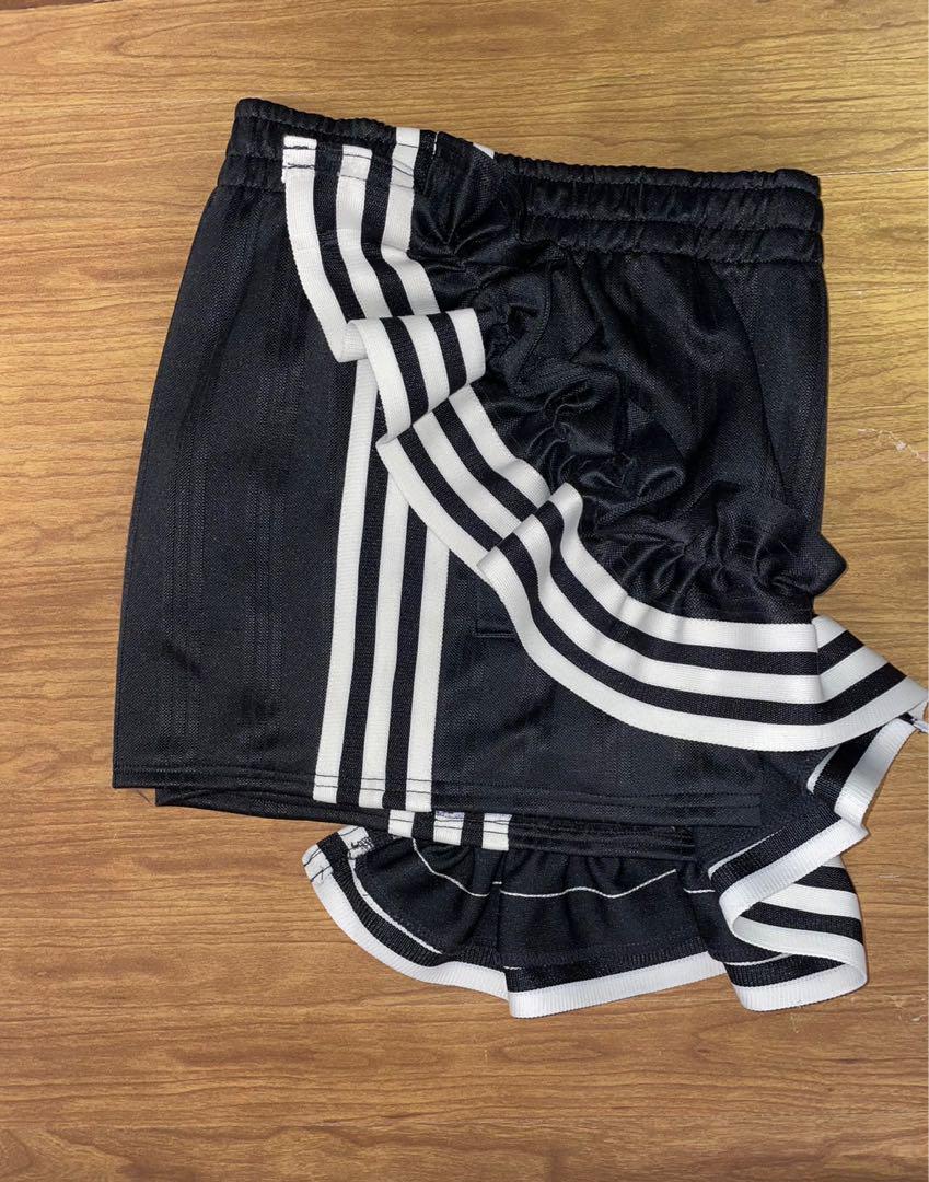 adidas ショーパン レースリボン フリル ジャージ リメイク